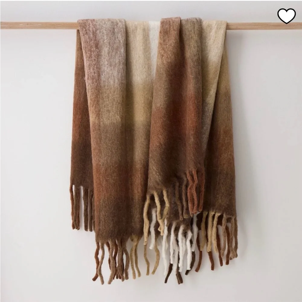 West Elm ombré throw